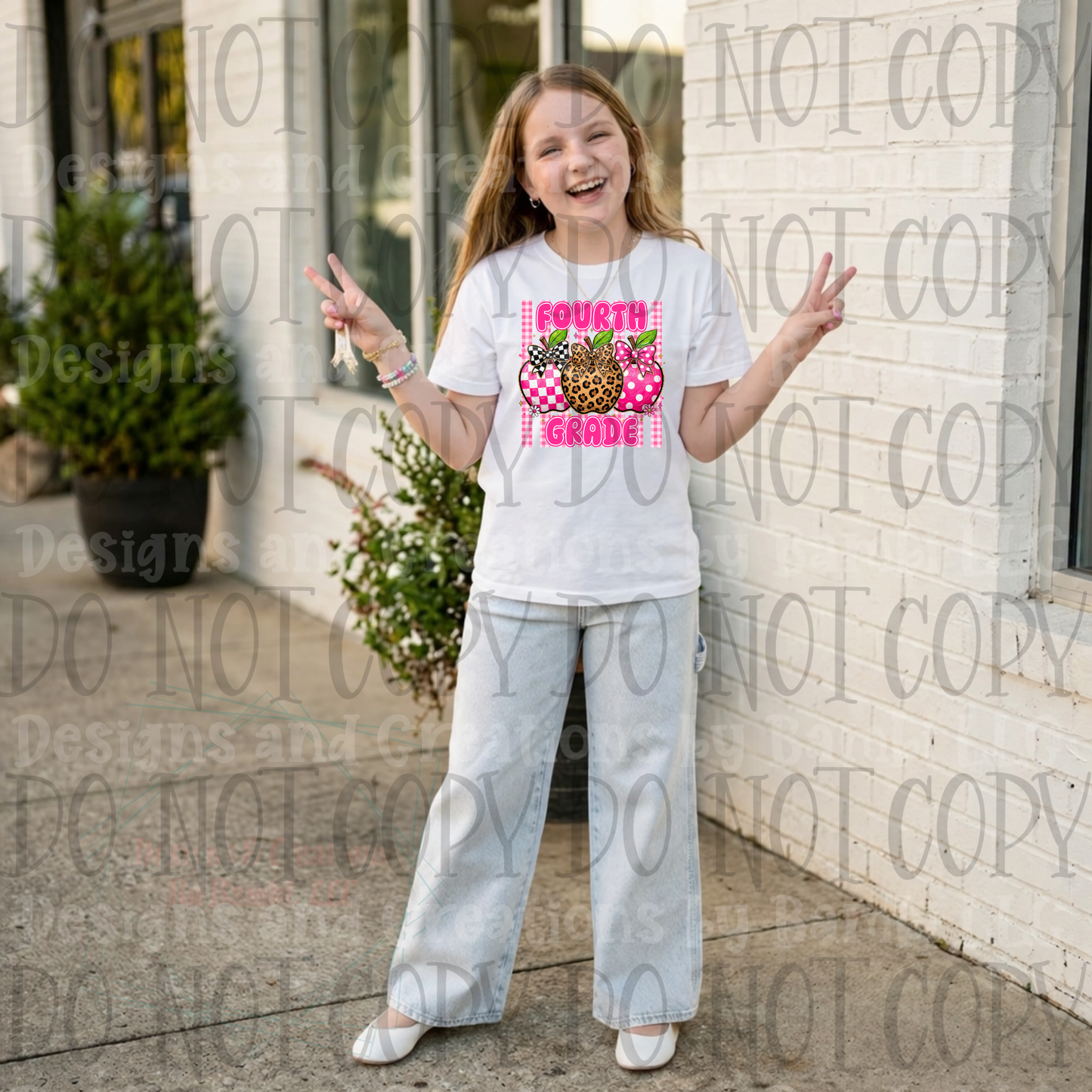 Trio of Apple Bright Pink School Grade Collection