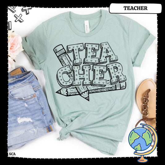 Teacher with Pencils