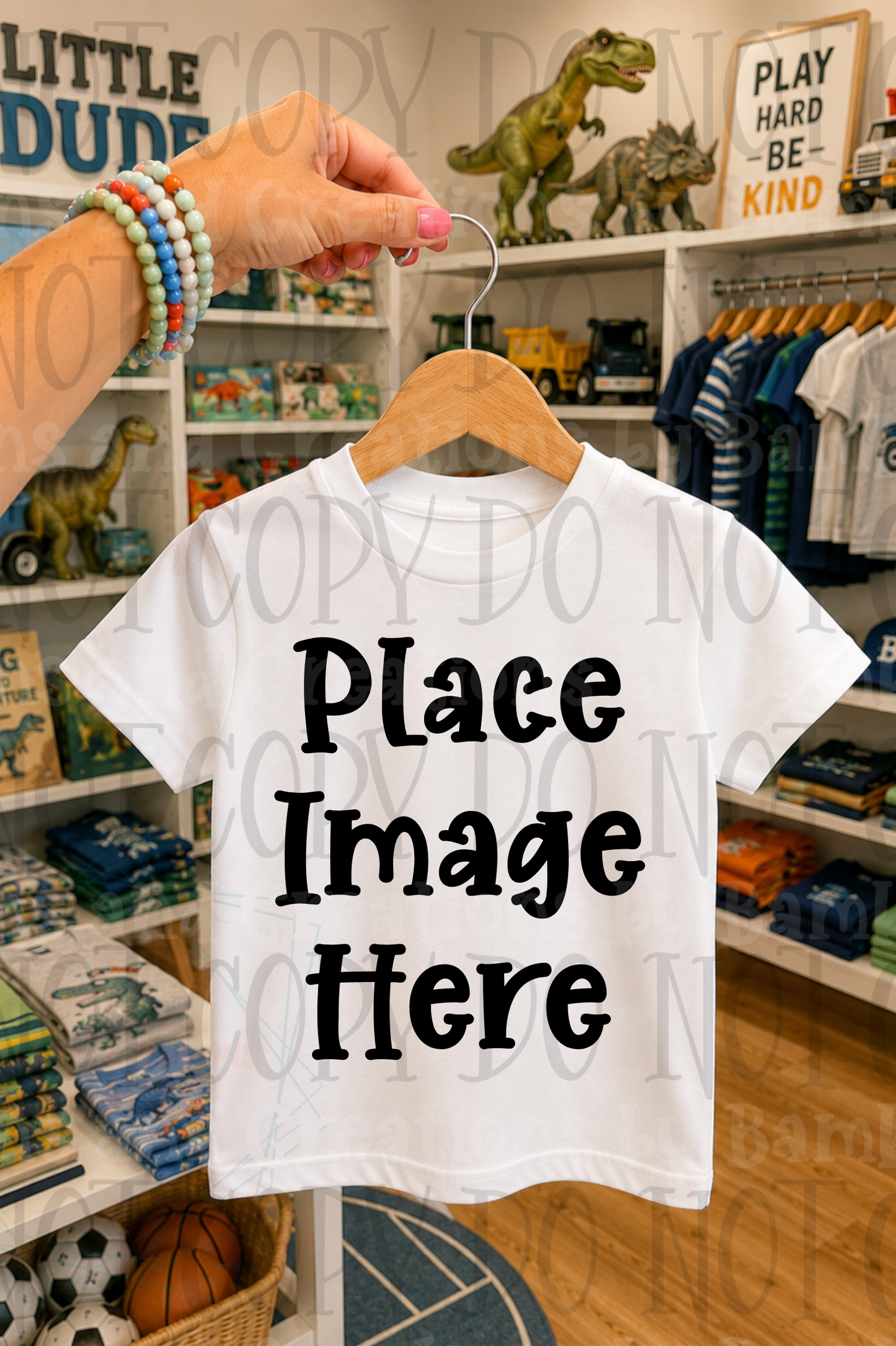 Variety of Boutique Style Shop Adult and Children Apparel Mock Ups (Various Brands)