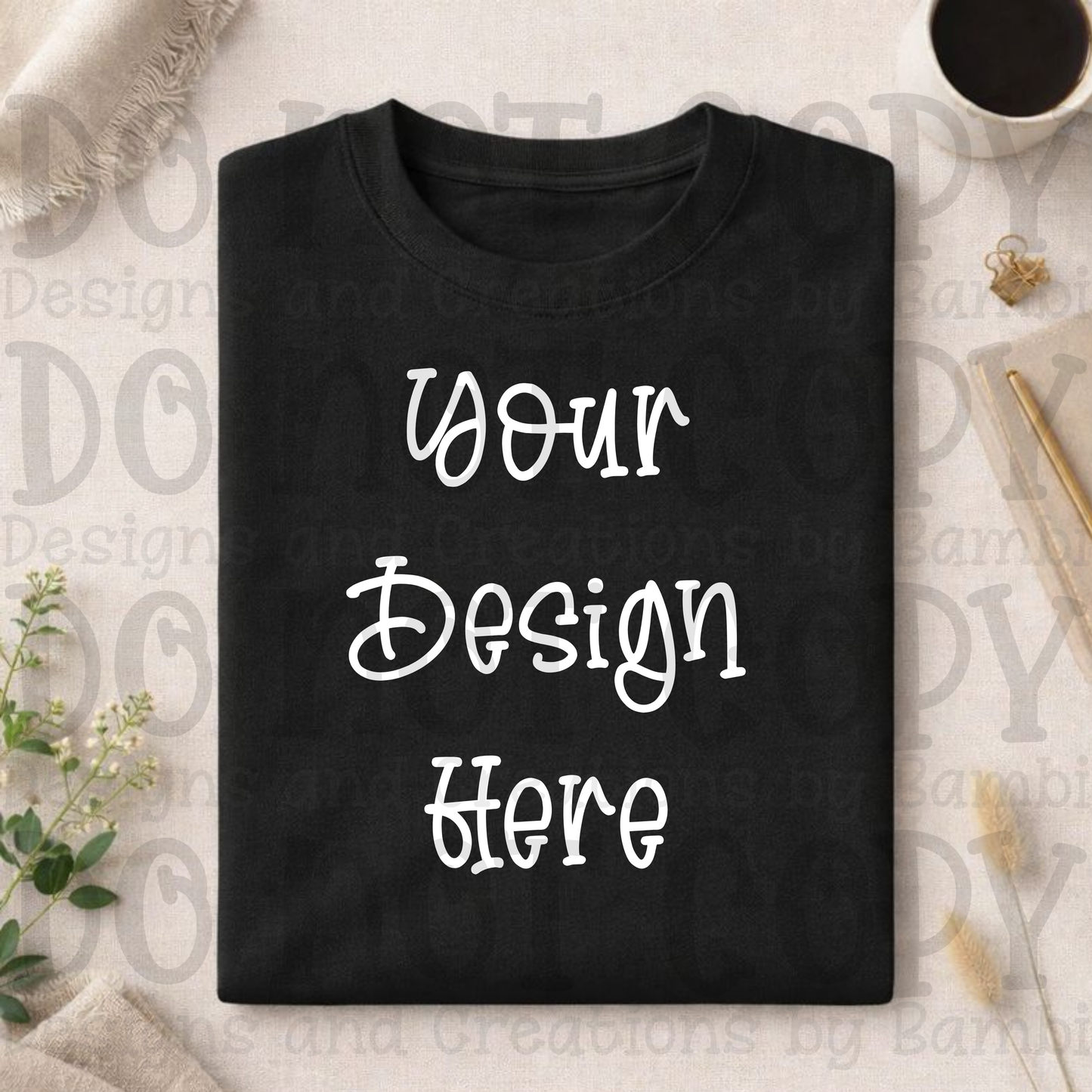 Minimalist Folded Tshirt Apparel Mock Ups