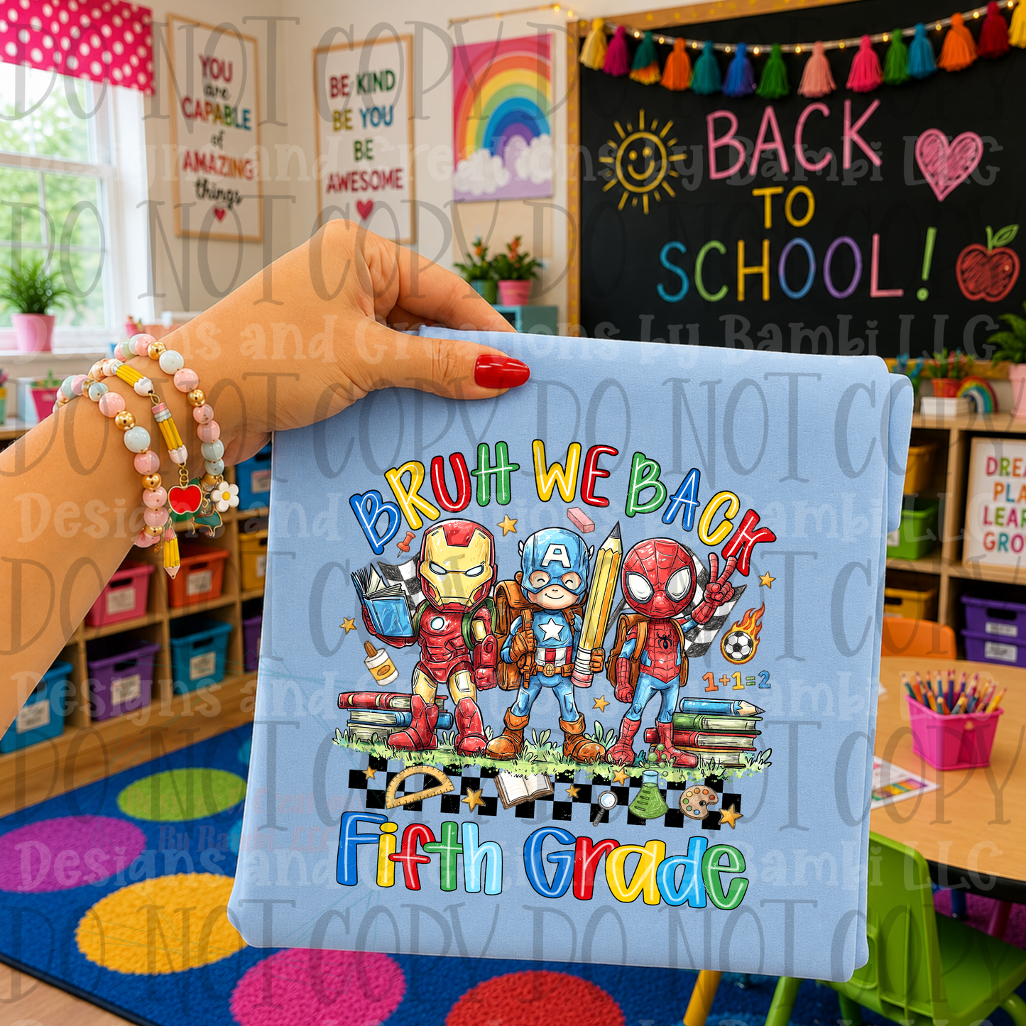 Retro Back To School Super Hero Collection