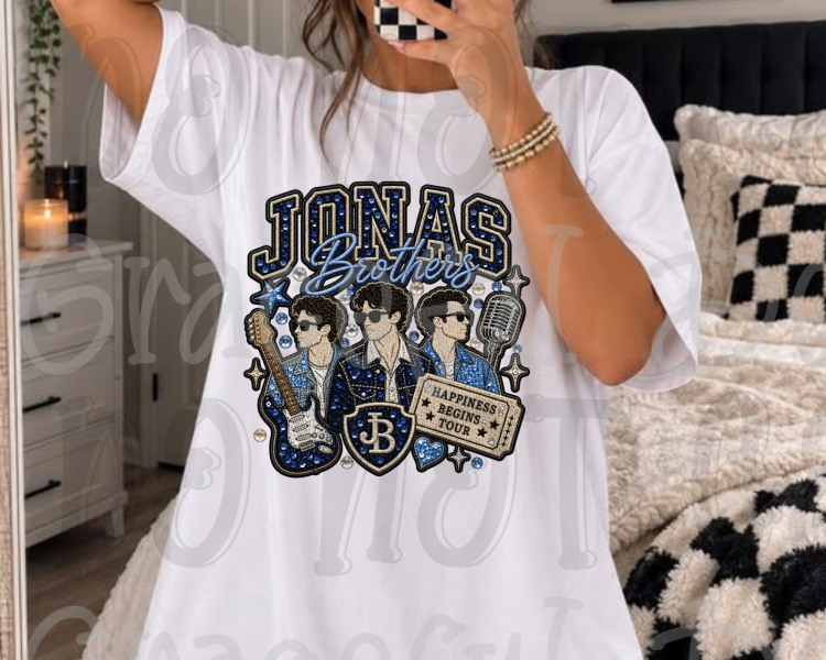 Faux Embroidery Jonas Brothers