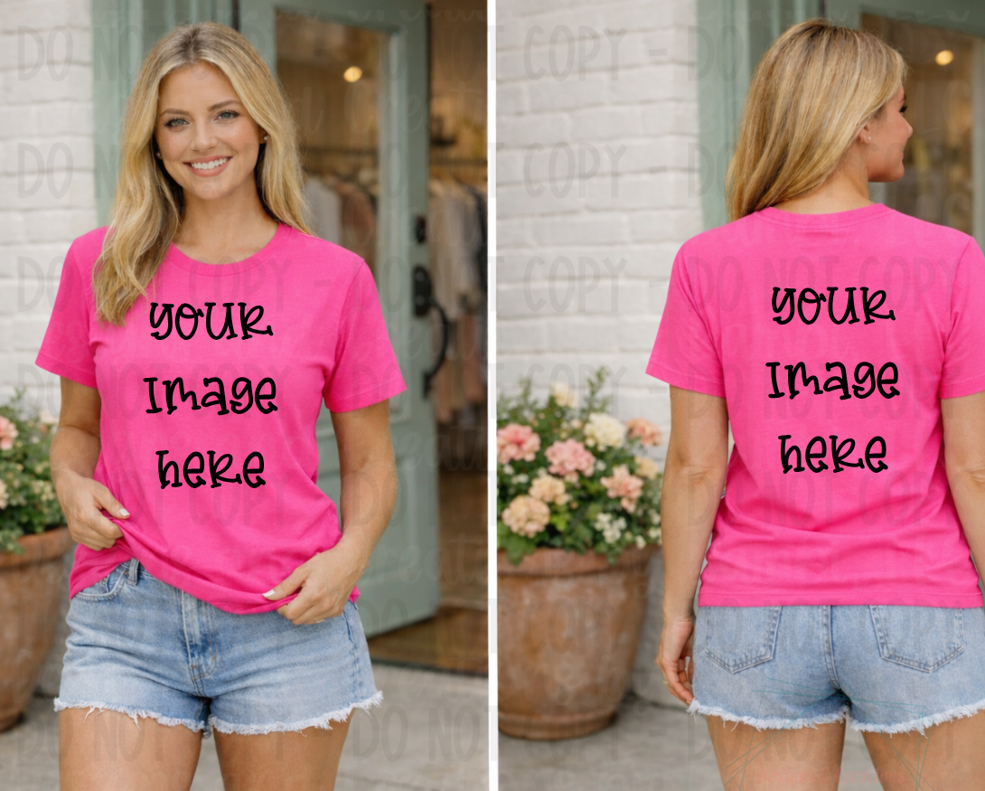 Spring-Summer Themed Gildan Apparel Mock Ups