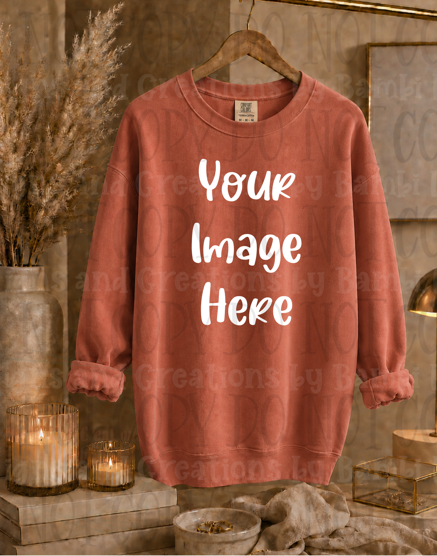 Elegant Boutique Hanging Sweatshirt Apparel Mock Ups (Gildan Brand)