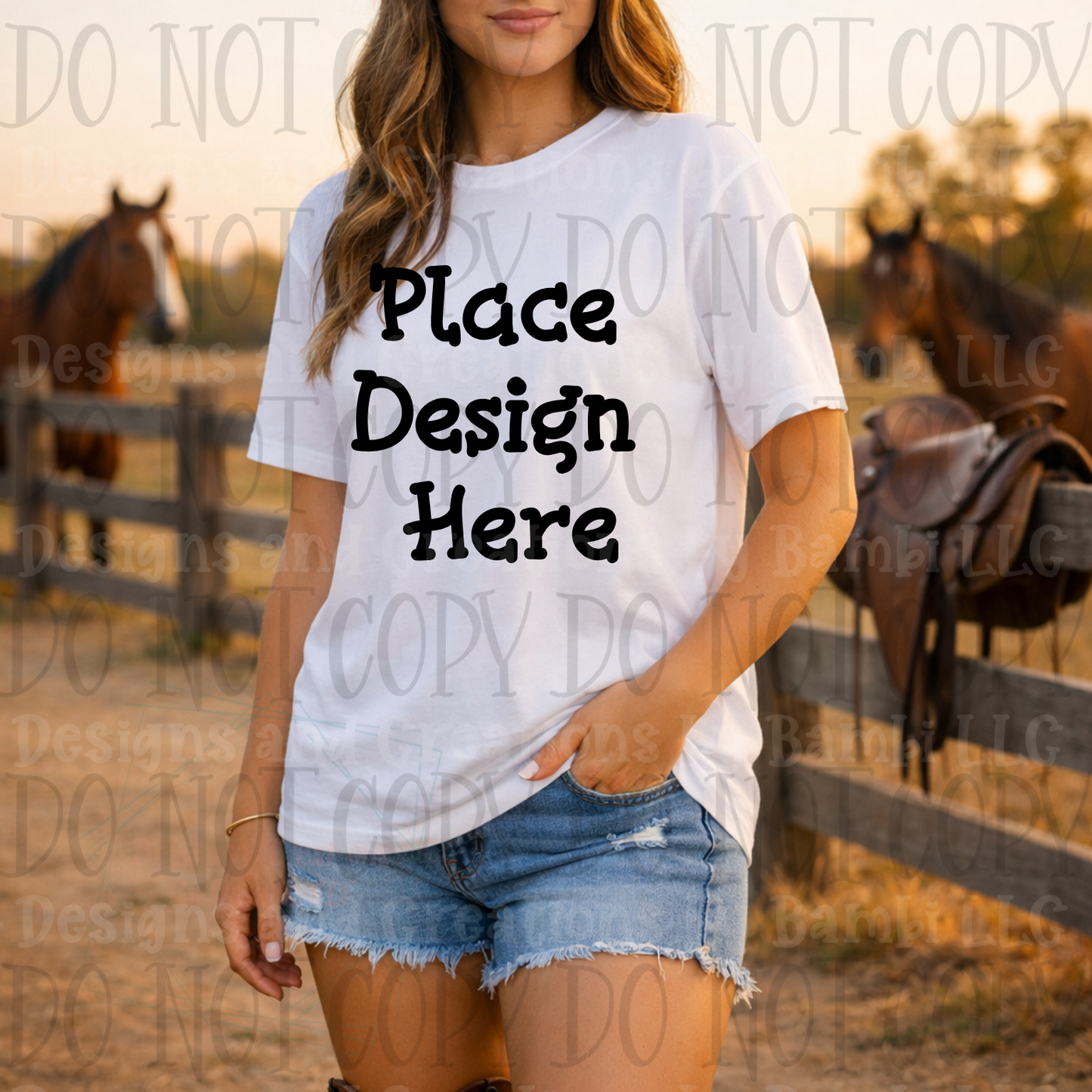 Variety of Western Style Themes and Scene Apparel Mock Ups (Various Brands)