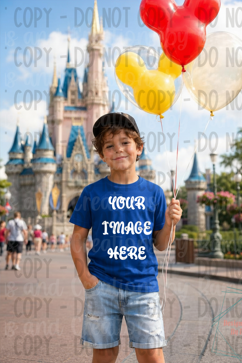 Child Theme Park Gildan Apparel Mock Ups