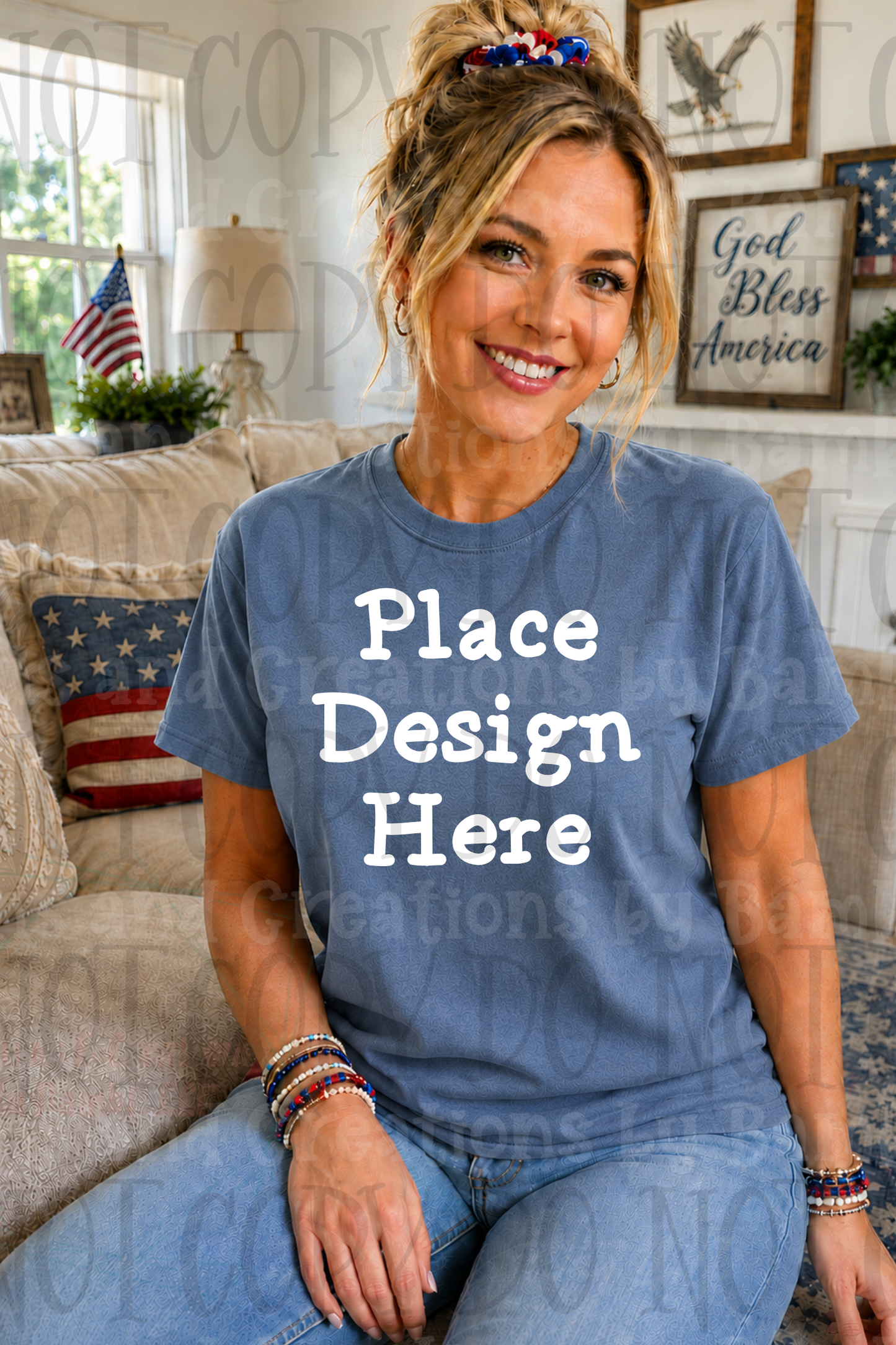 Variety of Patriotic Scenes and Theme Apparel Mock Ups (Various Brands)