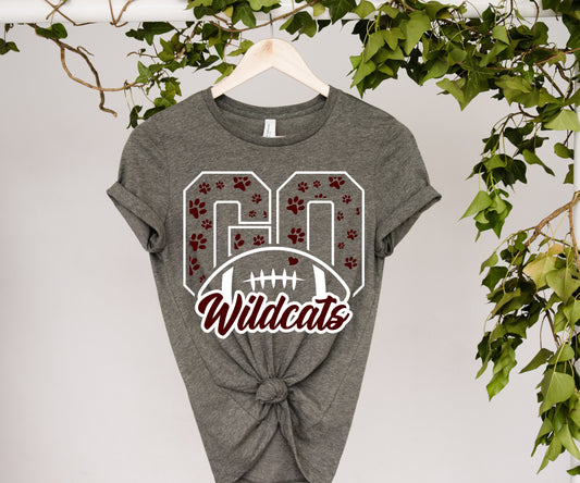 Go Wildcats with Football