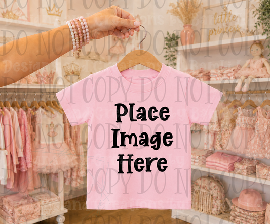 Variety of Boutique Style Shop Adult and Children Apparel Mock Ups (Various Brands)