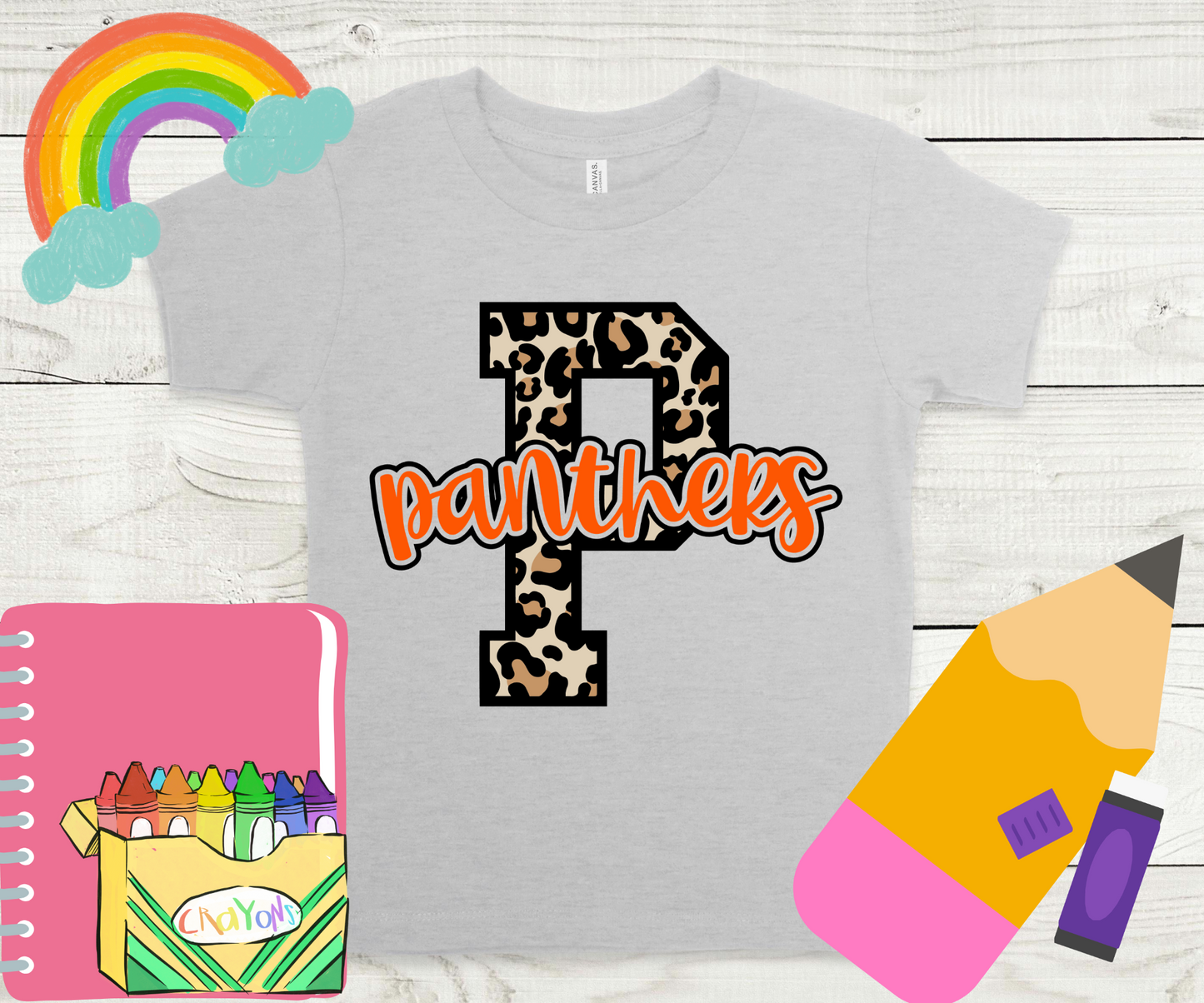 P is for Panthers with Leopard P