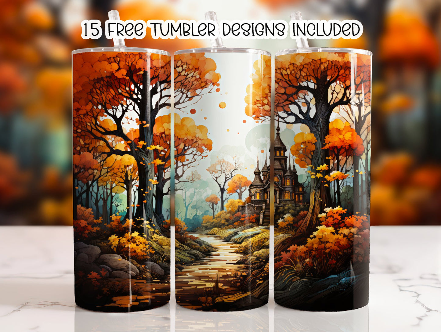 Let's Talk About Fall 20 oz Skinny Sublimation Tumbler