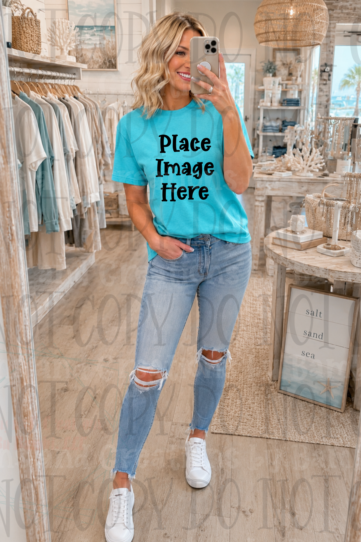 Variety of Boutique Style Shop Adult and Children Apparel Mock Ups (Various Brands)