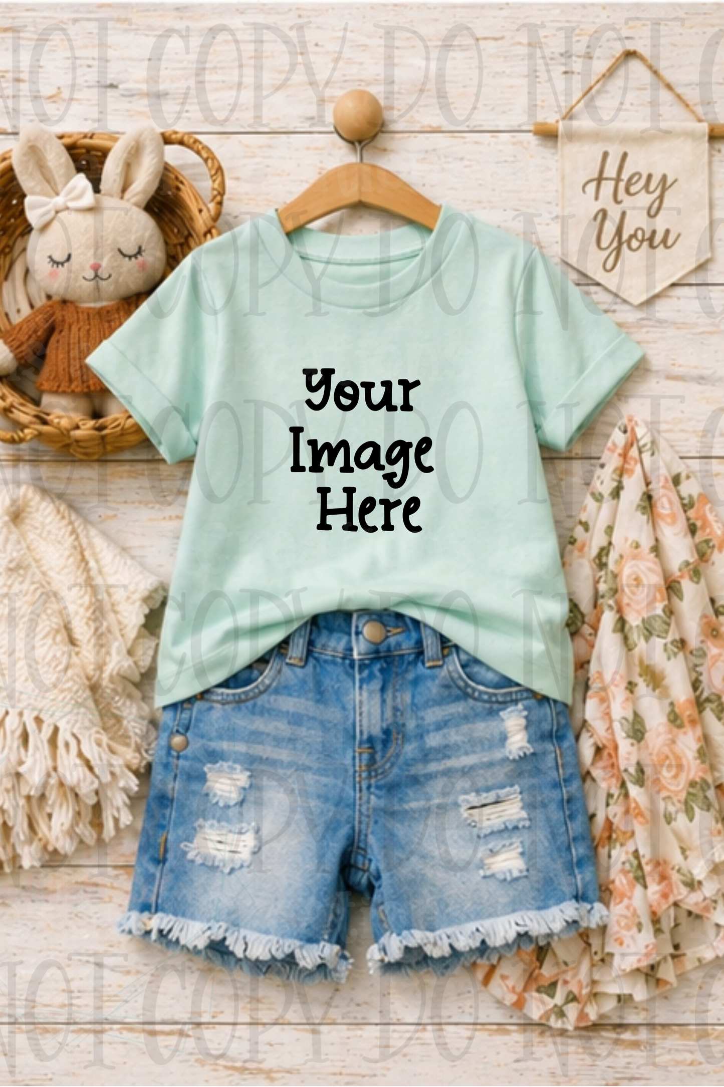 Little Girl Boutique Style Apparel Mock Ups (Gildan Brand)