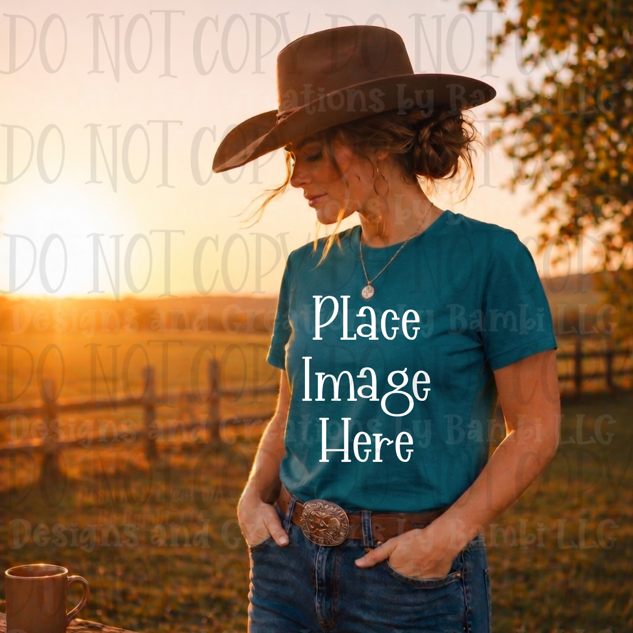 Faith Based Western Style Apparel Mock Ups (Gildan Brand)
