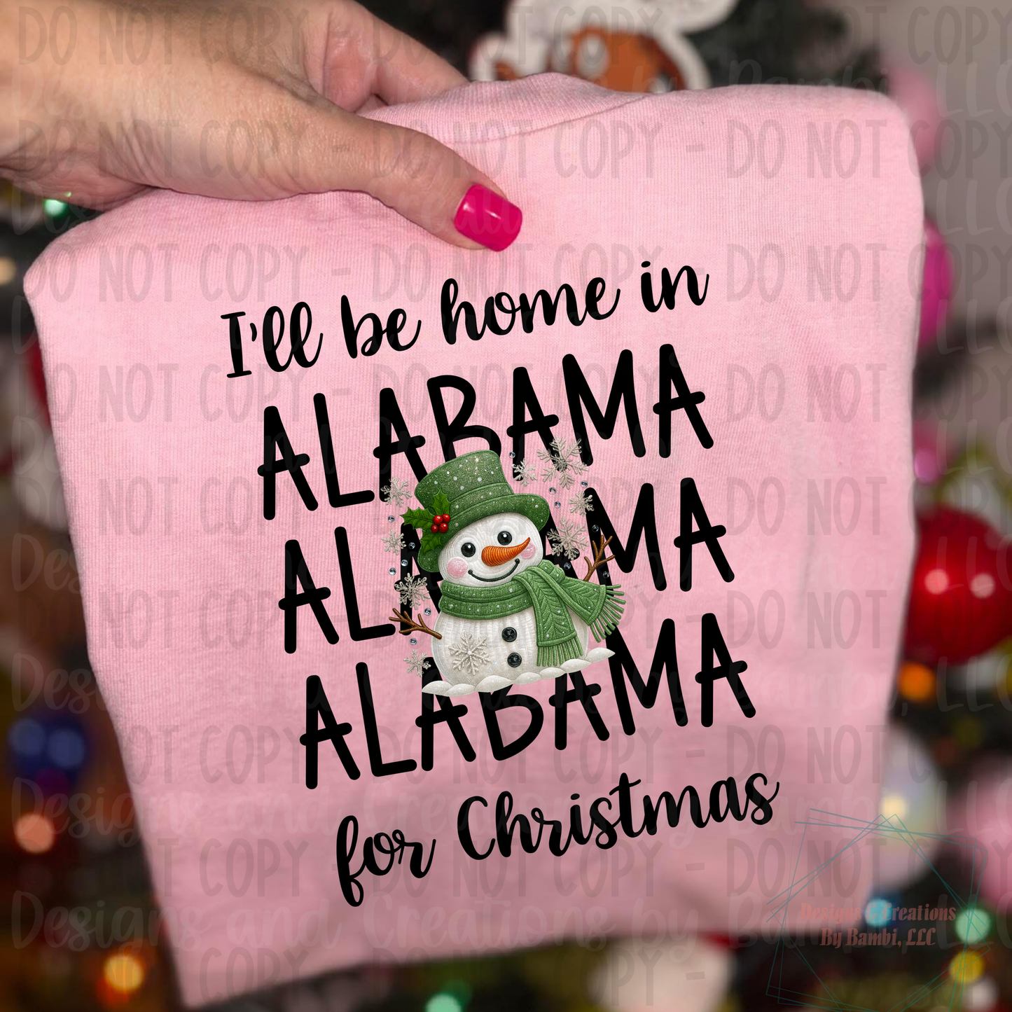 I'll Be Home in States Sage Snowman Black Font Digital Bundle
