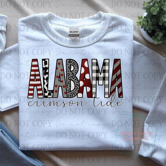 Alabama in Multipatterns Crimson Tide