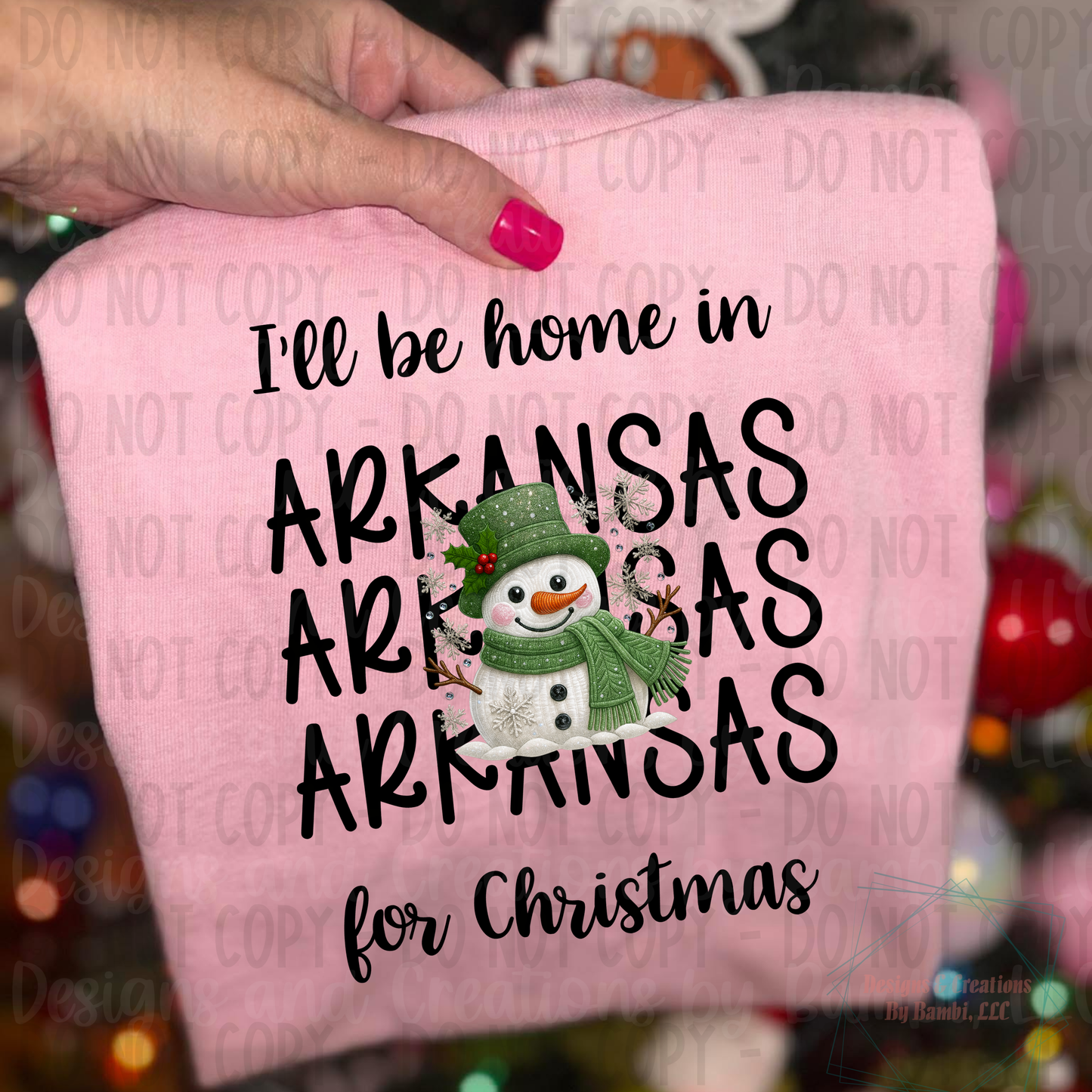 I'll Be Home in States Sage Snowman Black Font Digital Bundle