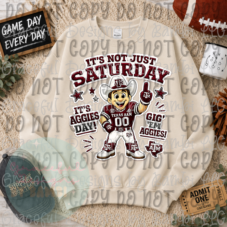 Faux Embroidery It's Not Saturday/Sunday Collection