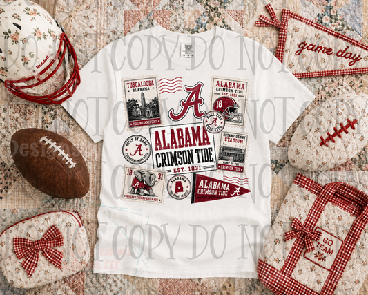 Alabama Stamp Collage