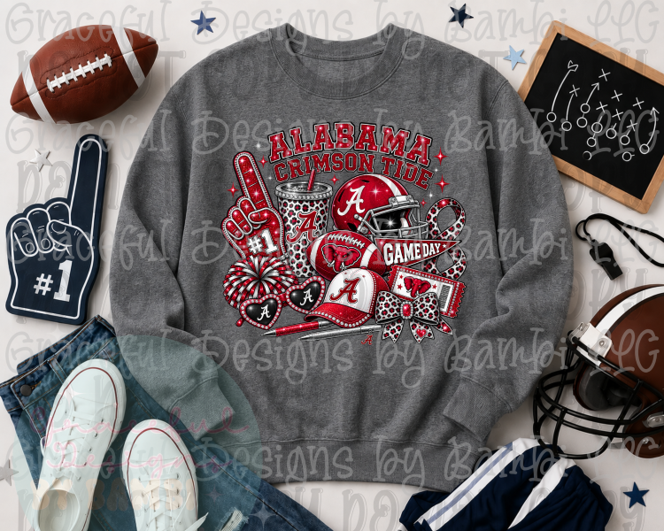 Faux Embroidery/Glitter Mascot Collection