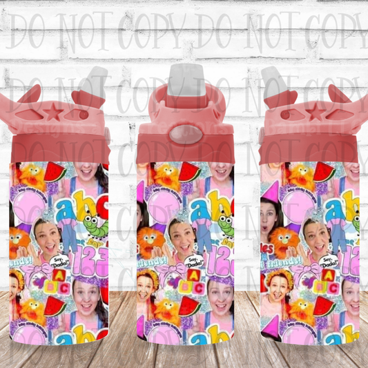 All Things Ms. Rachel 12 oz Flip Top Sublimation Tumbler