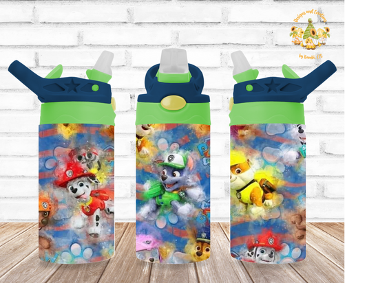 All Things Super Paws 12oz Flip Top Sublimation Tumbler