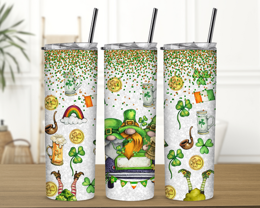 All the Things St Patrick's 20 oz Skinny Sublimation Tumbler