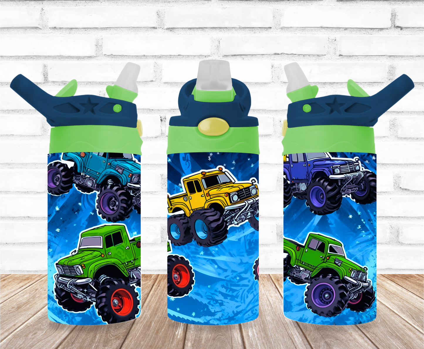 All The Trucks 12oz Flip Top Sublimation Tumbler