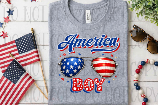 America Boy with Sunglasses