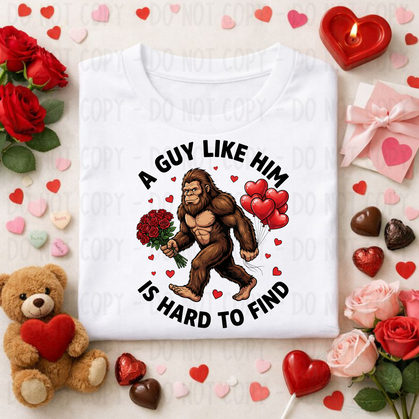 Bigfoot Guy Hard to Find Valentine