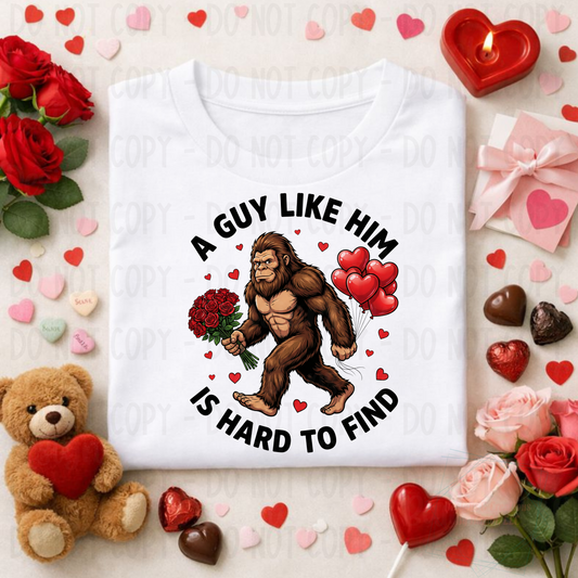 Bigfoot Guy Hard to Find Valentine