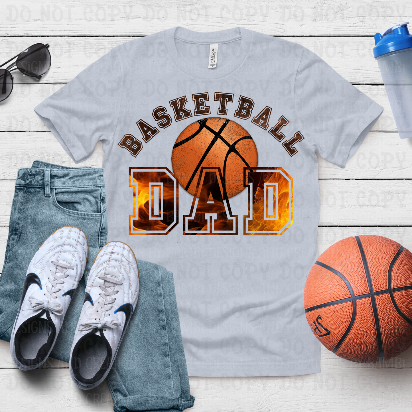 Baseketball Dad Brown/Orange