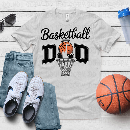 Basketball Dad in Black Font
