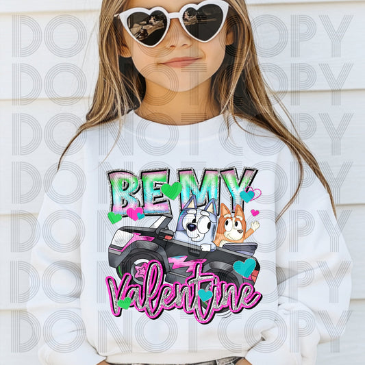 Be My Valentine with Blue Dog