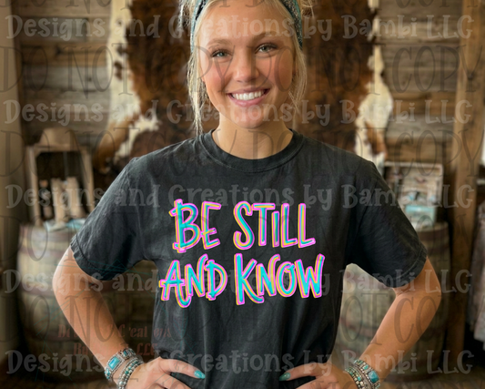 Be Still and Know Brushstroked