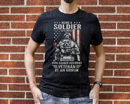 Being A Soldier Choice 75th Ranger