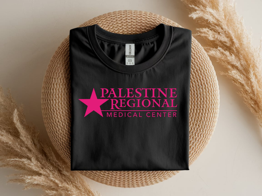 Palestine Regional Medical Center in Breast Cancer Pink Font