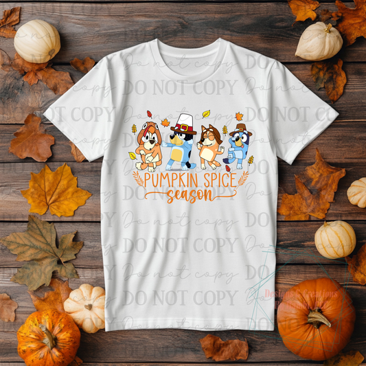 Blue Dog Pumpkin Spice Season
