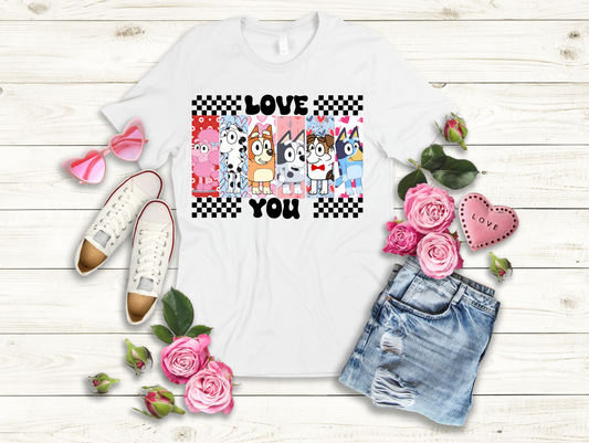 Blue Heeler Love You Valentine