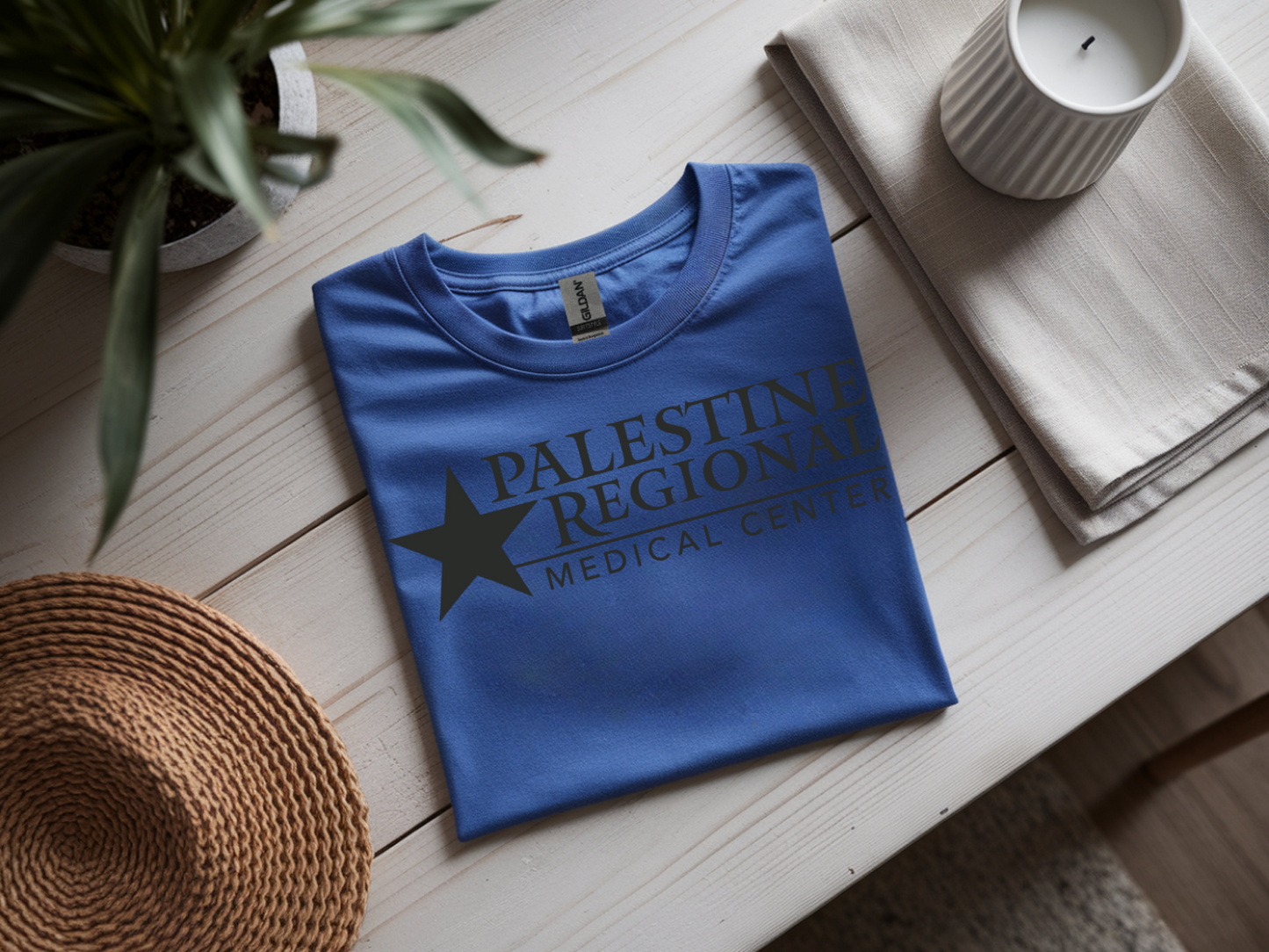 Palestine Regional Medical Center in Pewter Gray Font