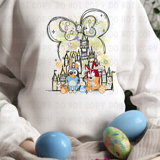 Bluey Easter Magical Scene