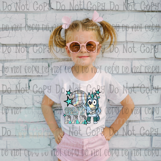 Bluey Girls Wanna be Rad