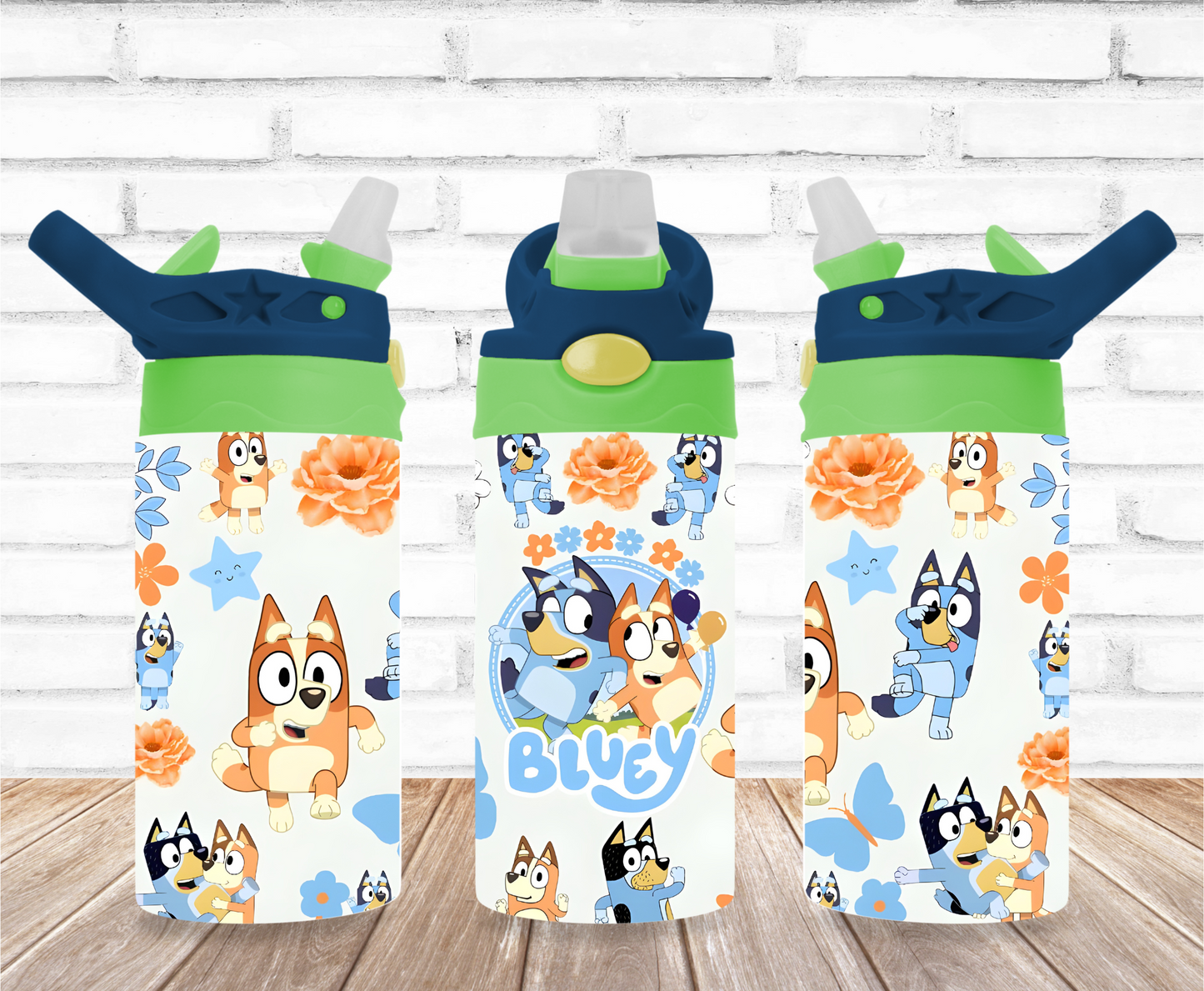 The Dog with Sibling 12oz Flip Top Sublimation Tumbler
