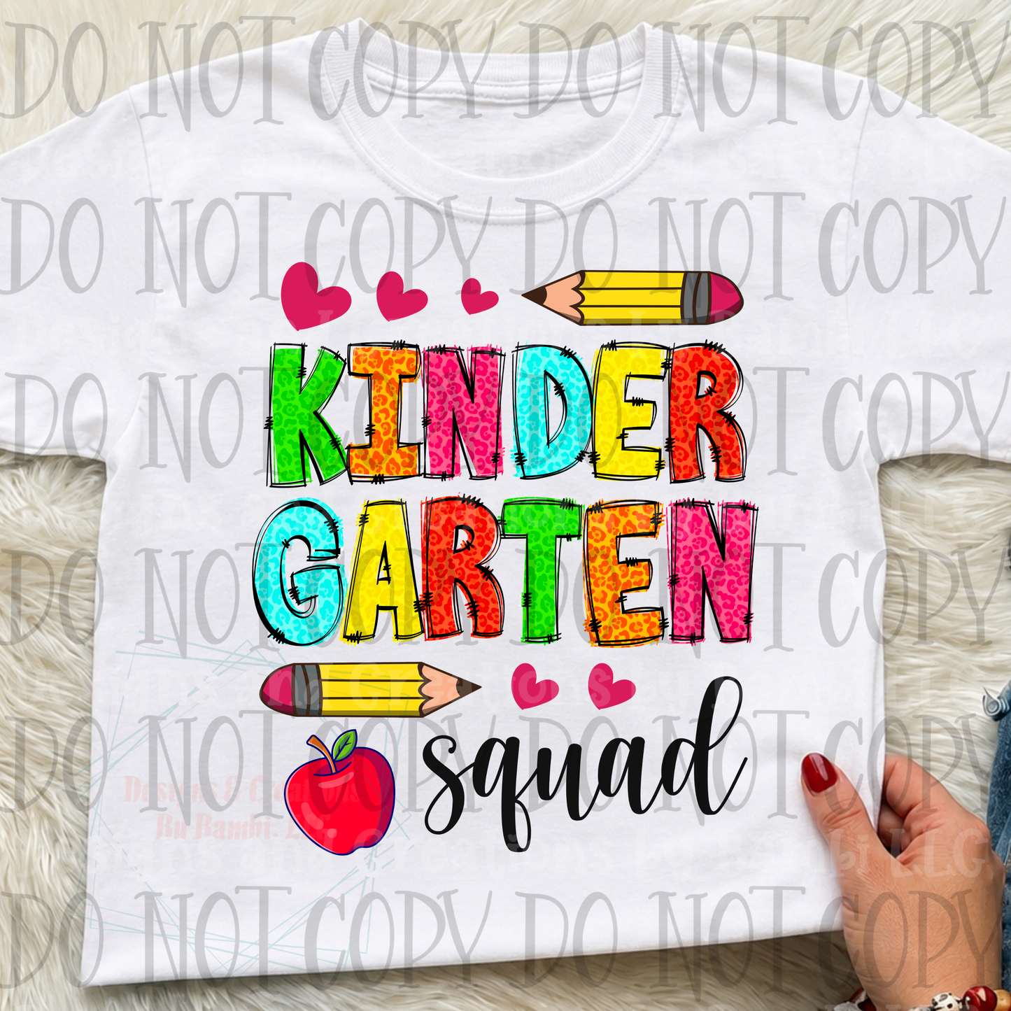 Bright Font Kindergarten Squad