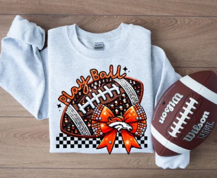 Faux Sparkles and Embroidery Football Collection