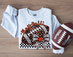 Faux Sparkles and Embroidery Football Collection