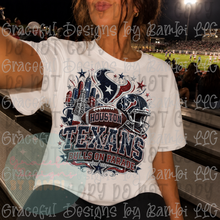 Faux Glitter Glitzy Football Collection