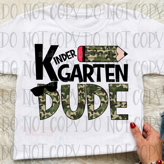Camo Kindergarten Dude