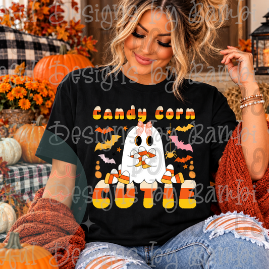 Candy Corn Cutie with Candy Corn and Ghost