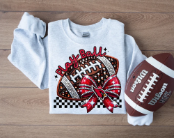 Faux Sparkles and Embroidery Football Collection